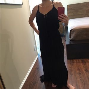 Black maxi dress